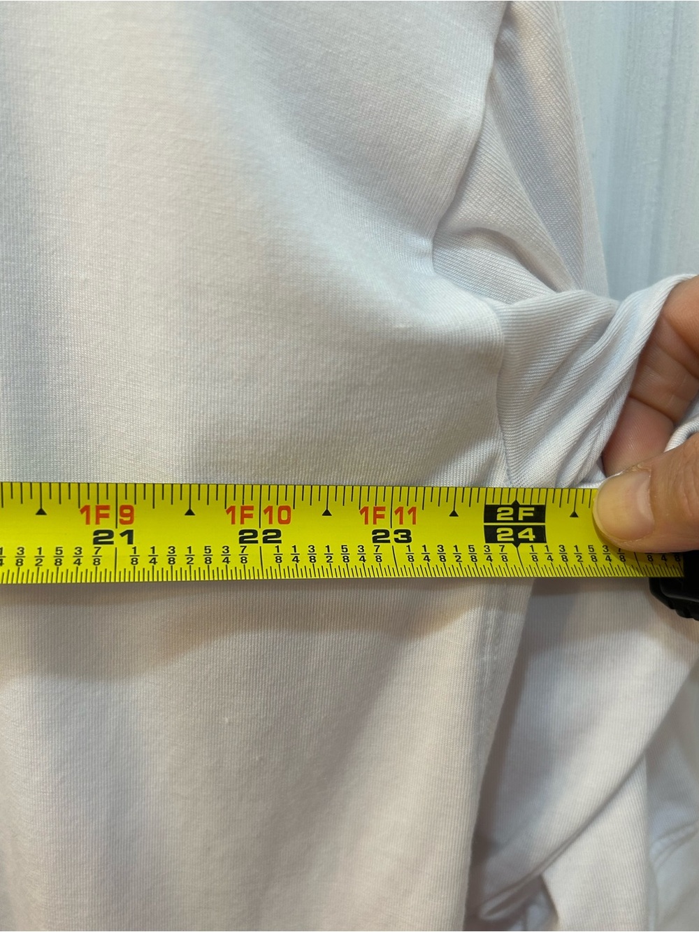 Athleta Inspire Top Women Size L White 3/4 Sleeves Soft Oversized Tunic Drop Hem - Picture 6 of 9
